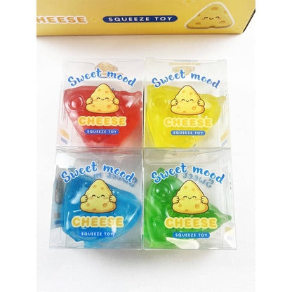 Colorful Cheese Wedge Coconut Oil Squishy Toy: MIX COLOR