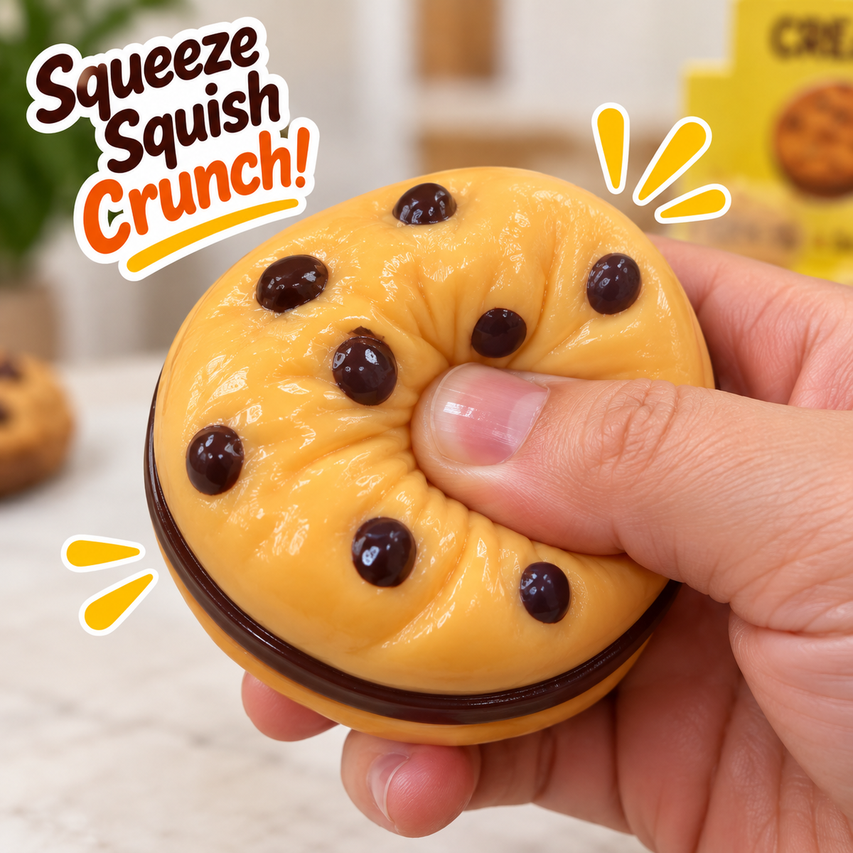 Cream Cookie Crunchy Squishy Toy MSS42
