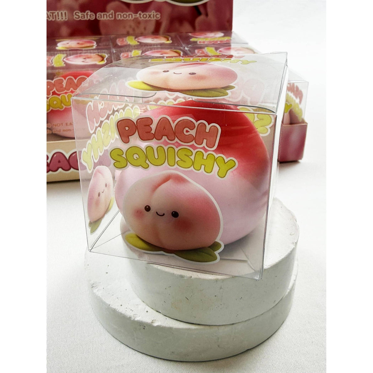 Peach Shaped Squishy Toy: PEACH