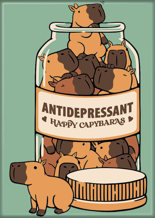 T. Fonseca Antidepressant Capybara Magnet