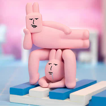 Pink Rabbit Magic Yoga Stacking Game