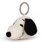 Bon Ton Toys Keychain Plush PEANUTSSNOOPY HEAD Cream Corduroy 2