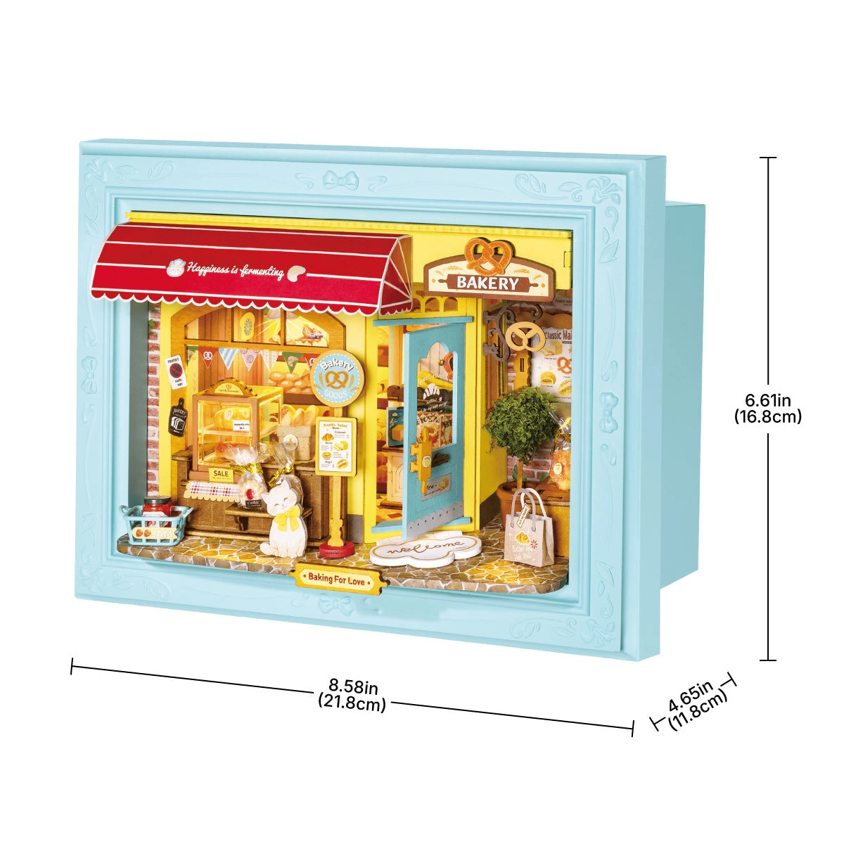 Rolife Fluffy Cat Bakery 3D Wooden Puzzle