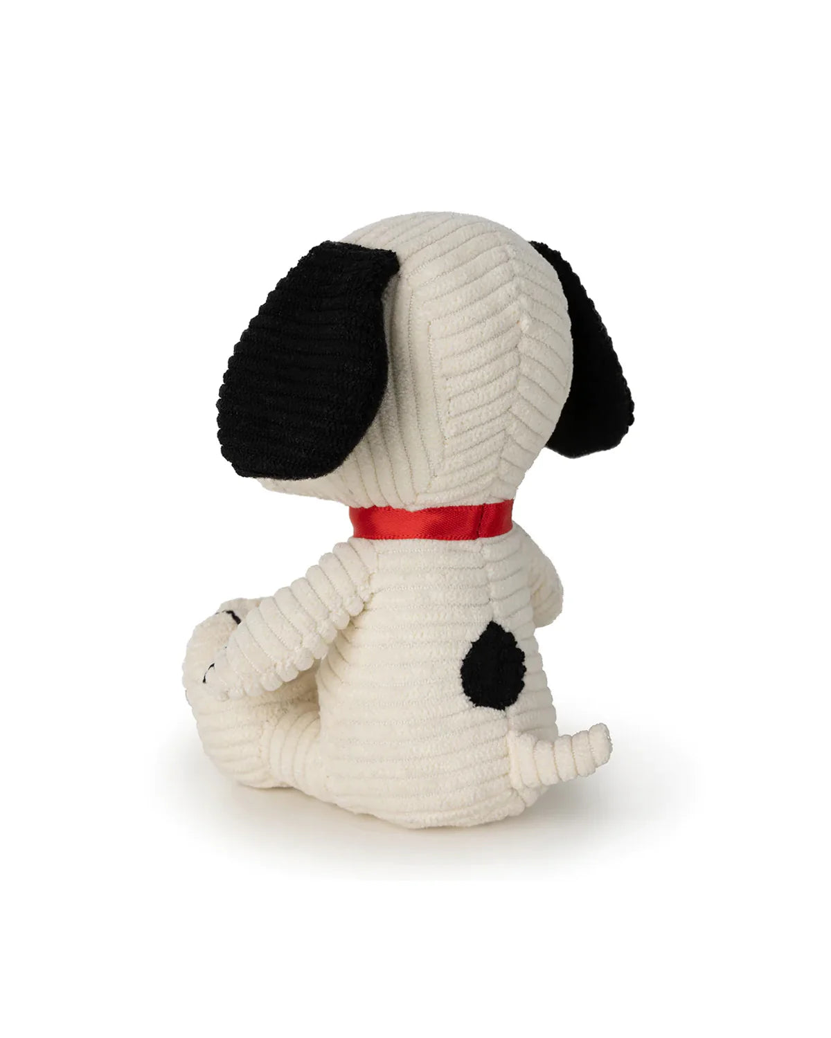 Plush PEANUTS SNOOPY Sitting Corduroy Cream in Gift box 11"