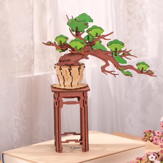 Rolife 3D Wooden Puzzle - Evergreen Pine Bonsai