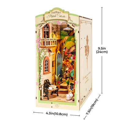 Rolife Book Nook Shelf Insert - Floral Corner