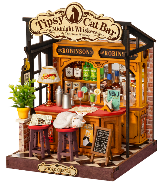 Rolife Tipsy Cat Bar