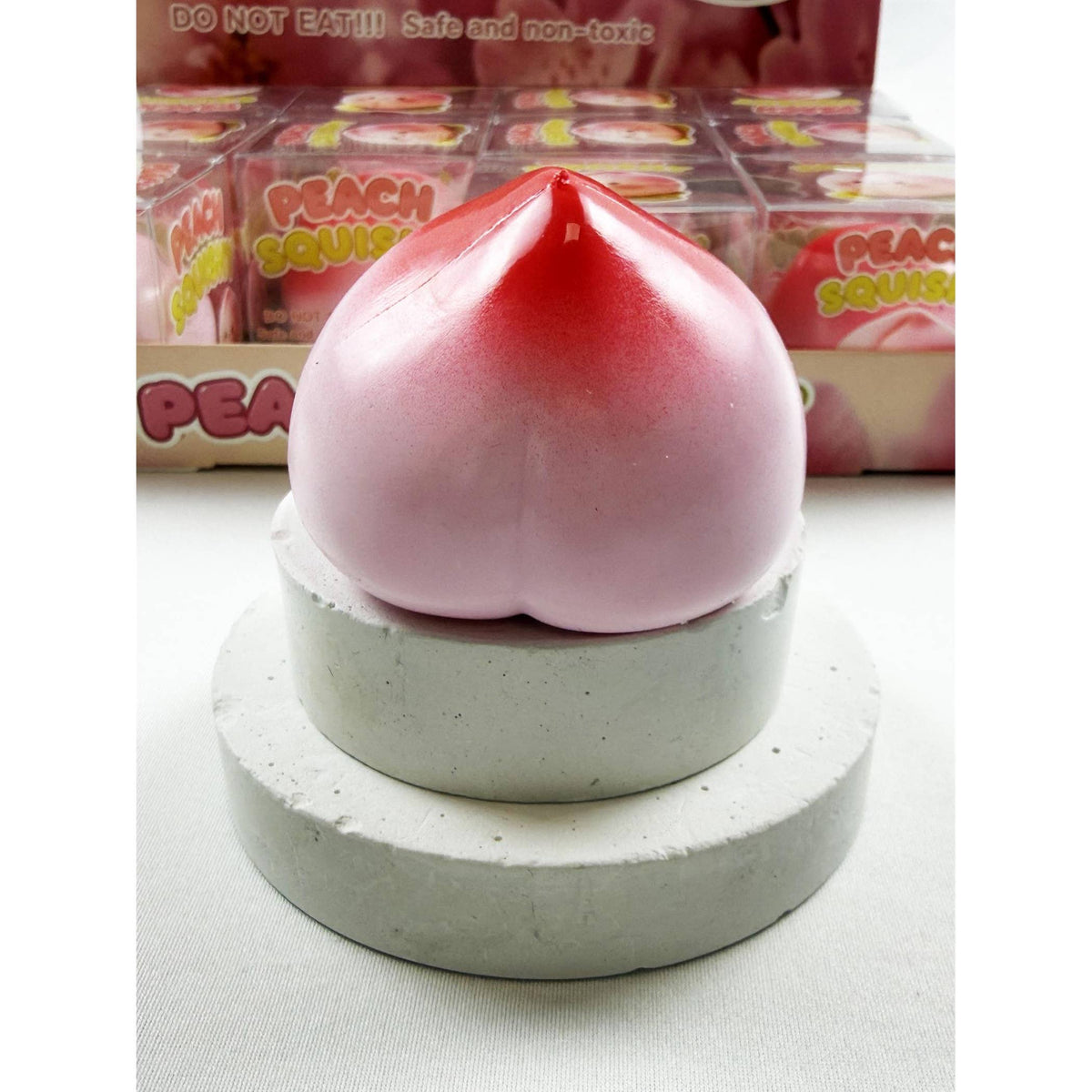 Peach Shaped Squishy Toy: PEACH