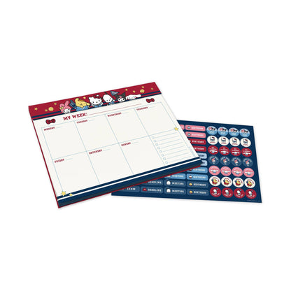 Hello Kitty and Friends Varsity Weekly Desk Pad