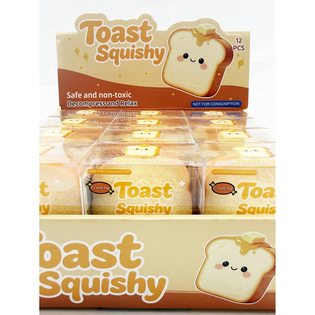 Crunchy Toast Squishy Toy: ONE