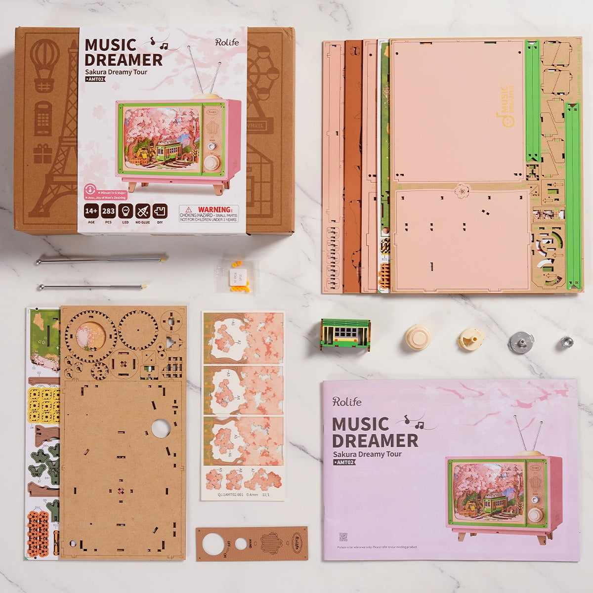 Rolife DIY Music Box- Sakura Dreamy Tour