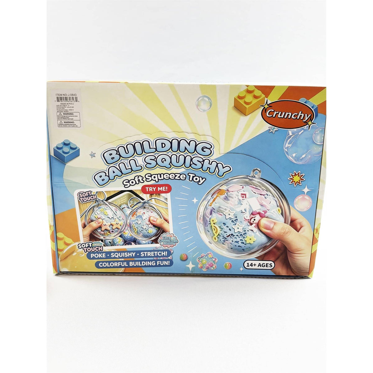 Crunchy Building Ball Squishy Toy: MIX COLOR