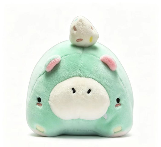 WHIBBO: POCKET HIPPO PLUSH KEYCHAIN Green