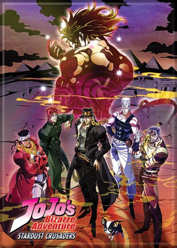 Jojo Stardust Crusaders Poster Magnet