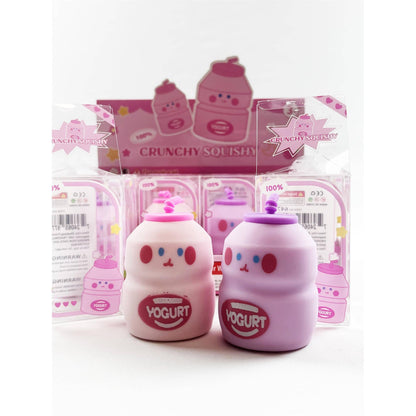 Crunchy Yogurt Bottle Squishy: MIX COLOR