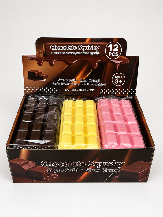 Chocolate Bar Squishy Toy – Slow Rise (6”) MSUSC