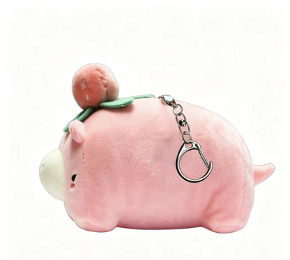 WHIBBO: POCKET HIPPO PLUSH KEYCHAIN Pink