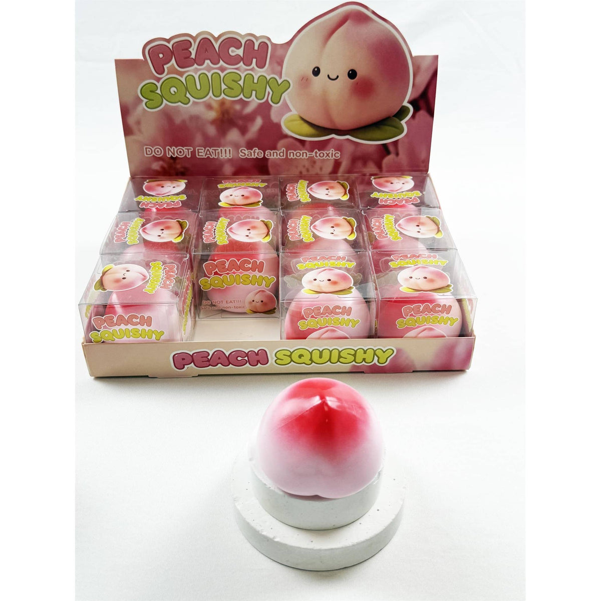 Peach Shaped Squishy Toy: PEACH