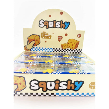 Colorful Cheese Cube Coconut Oil Squishy Toy: MIX COLOR / ONE(12)