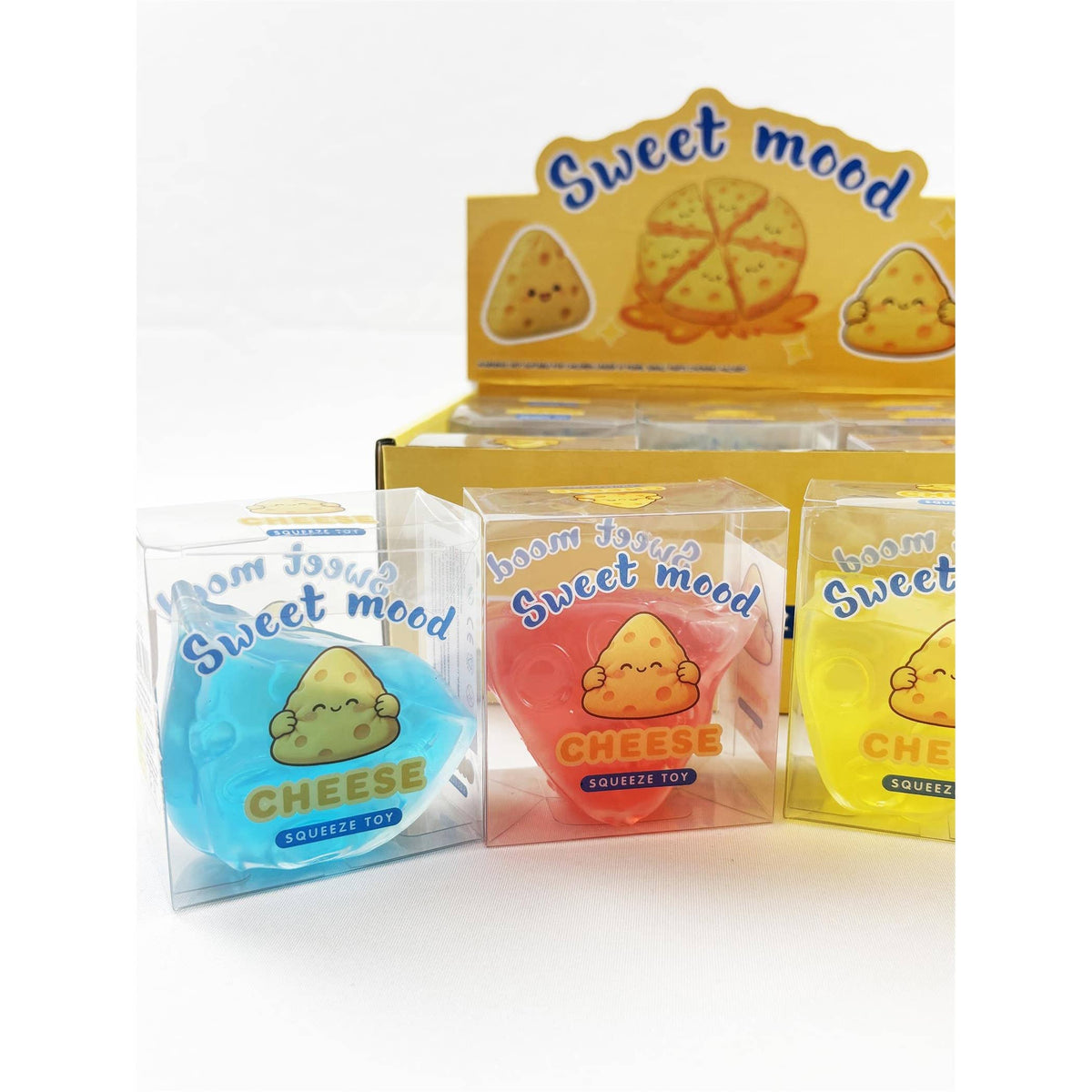 Colorful Cheese Wedge Coconut Oil Squishy Toy: MIX COLOR