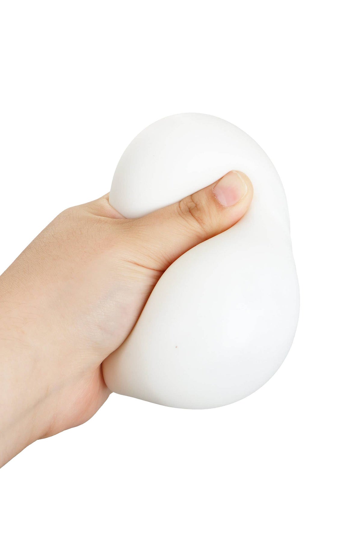 Solid White Dumpling Fluffy Slime Squishy Bao Bun: WHITE