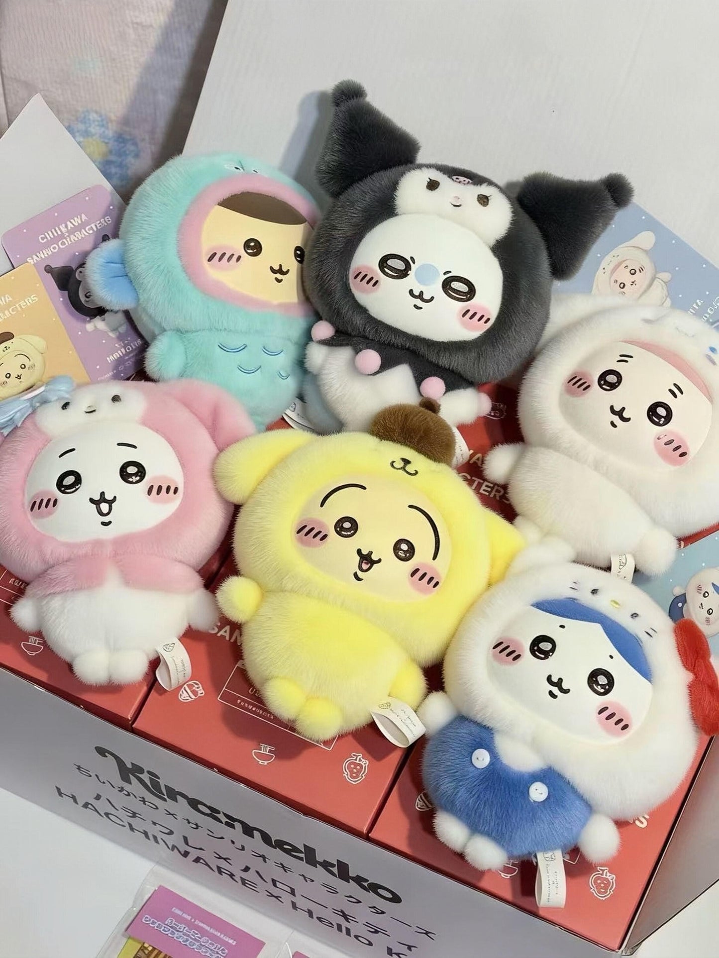 Chiikawa × Sanrio: Usagi × Pompompurin Vinyl Plush Keychain