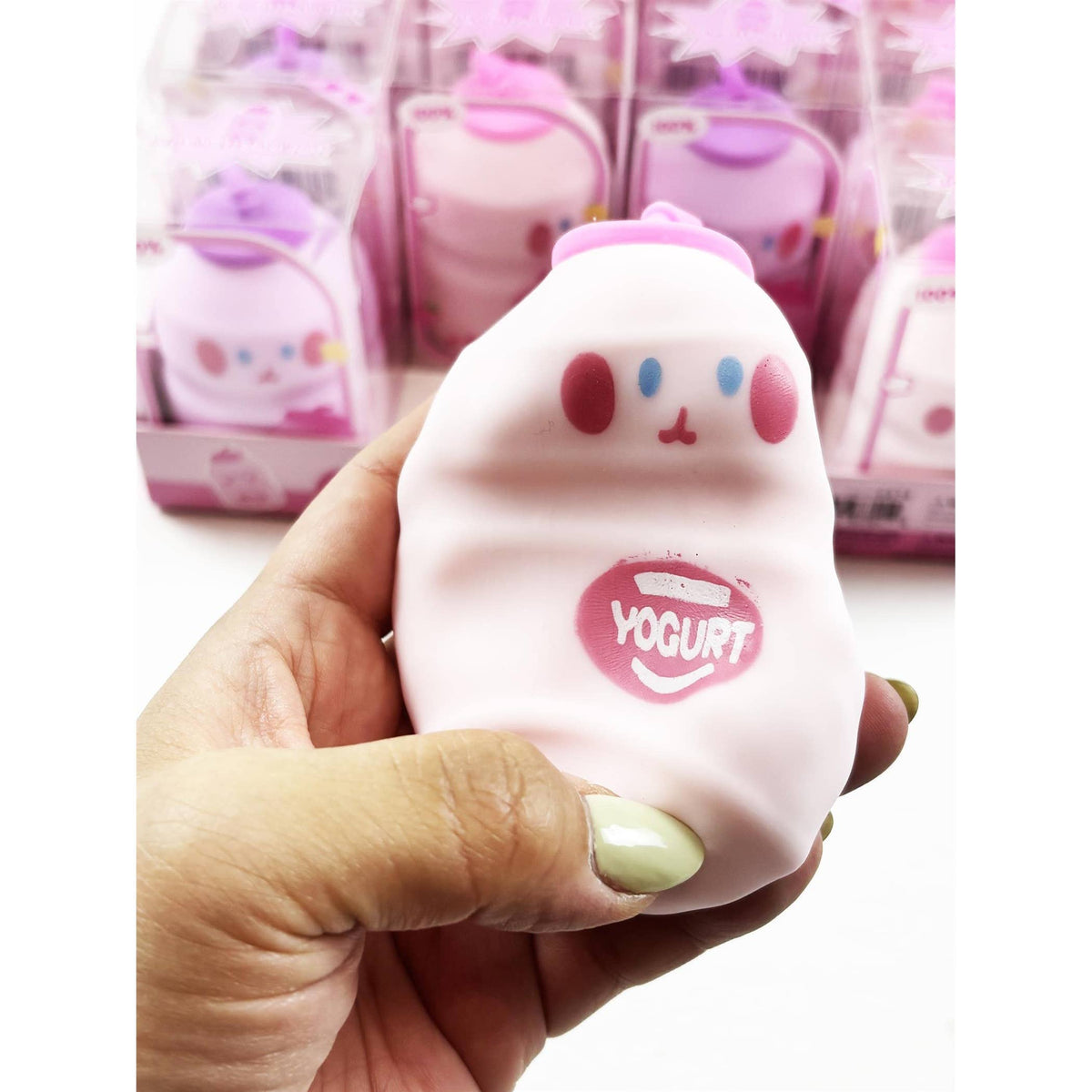 Crunchy Yogurt Bottle Squishy: MIX COLOR