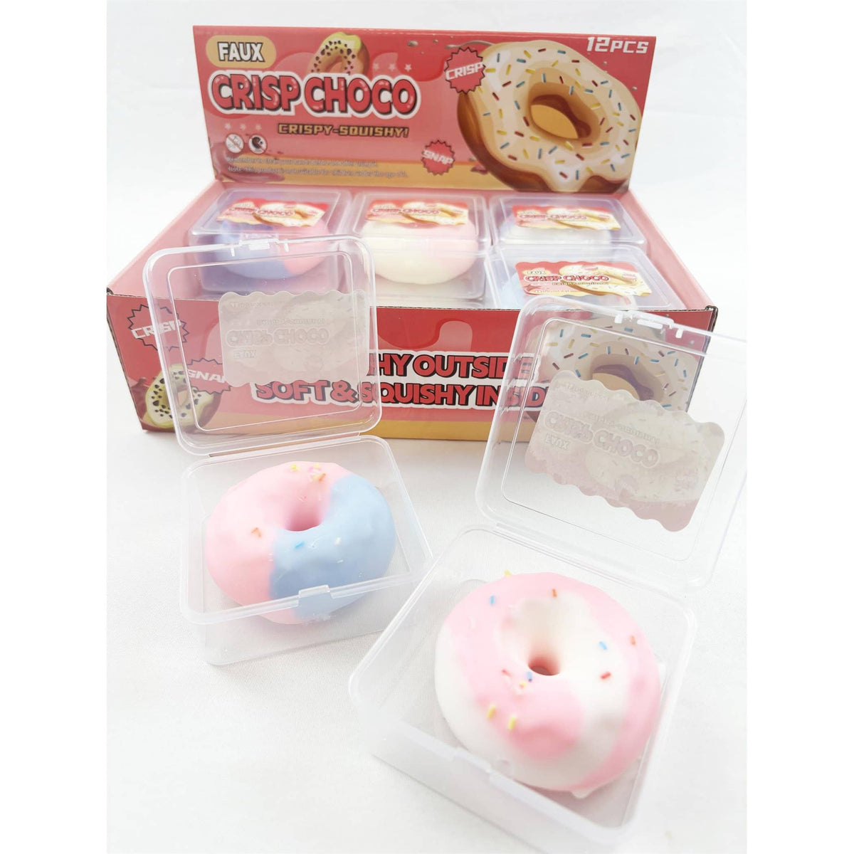 Scented Wax Crunchy Donut Squishy Toy: MIX COLOR