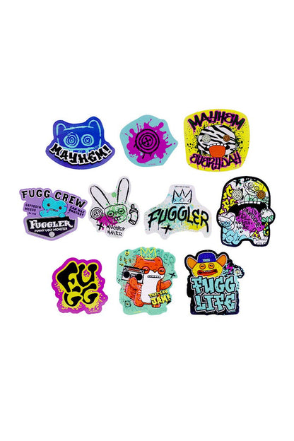 FG108 Fuggler 10 pcs Large Vinyl Sticker Set