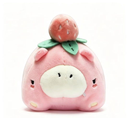 WHIBBO: POCKET HIPPO PLUSH KEYCHAIN Pink