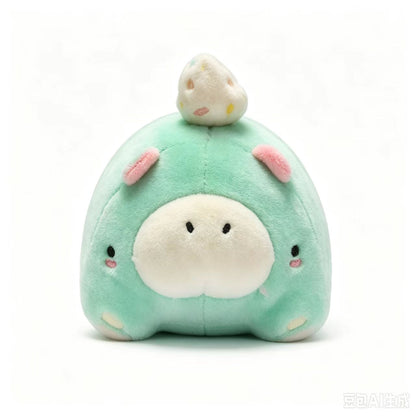 WHIBBO: POCKET HIPPO PLUSH KEYCHAIN Green
