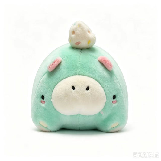 WHIBBO: POCKET HIPPO PLUSH KEYCHAIN Green