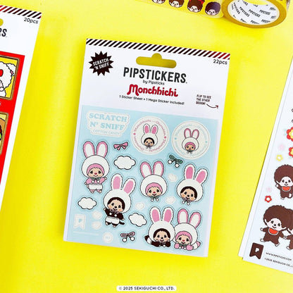 Monchhichi & Chimutan Cotton Candy Scratch 'n Sniff