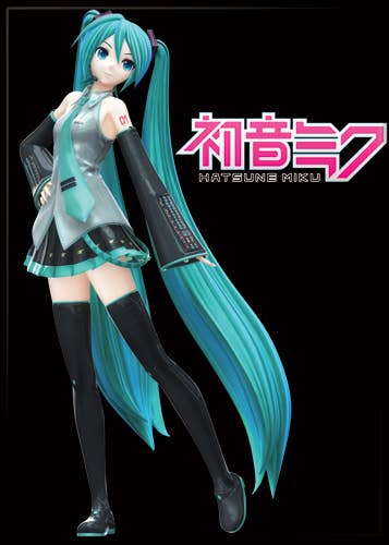 Hatsune Miku on Black Magnet