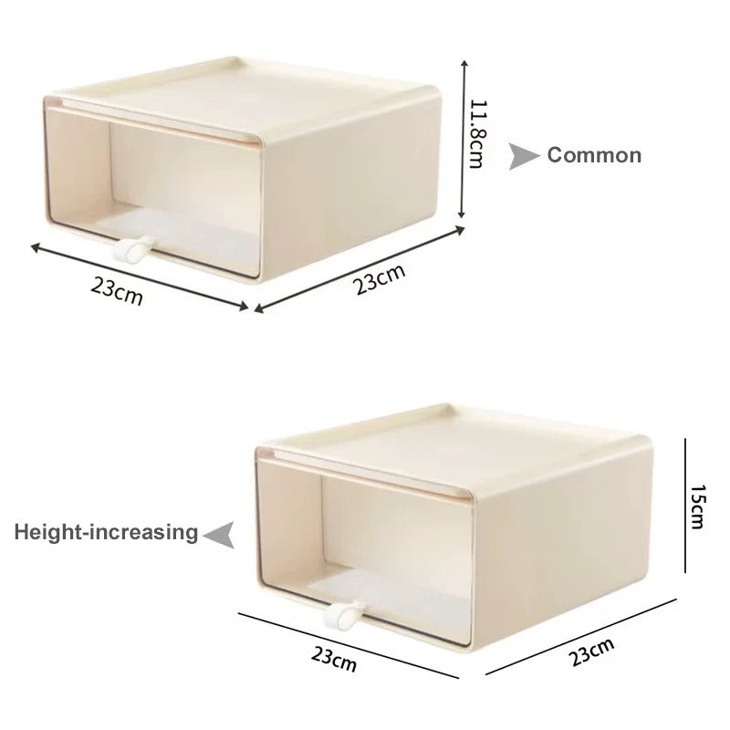923 Pull-out Drawer Blind Box Display Storage Box - Cream