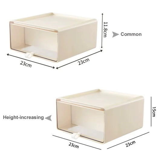 923 Pull-out Drawer Blind Box Display Storage Box - Cream