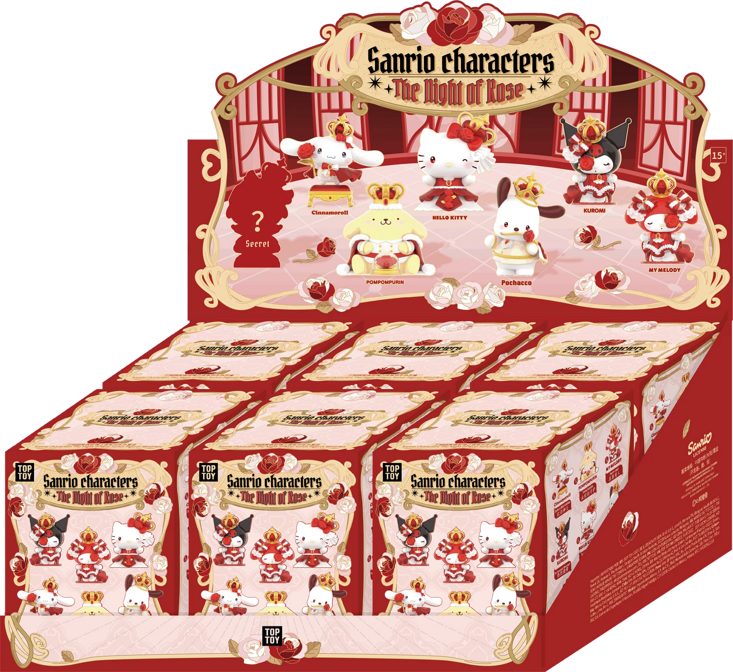 TOPTOY Sanrio Characters The Night of Rose Series Figures Blind Box