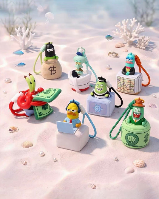 Bikini Bottom Buddies – Money-Making Squad Aroma Plush Pendant Blind Box