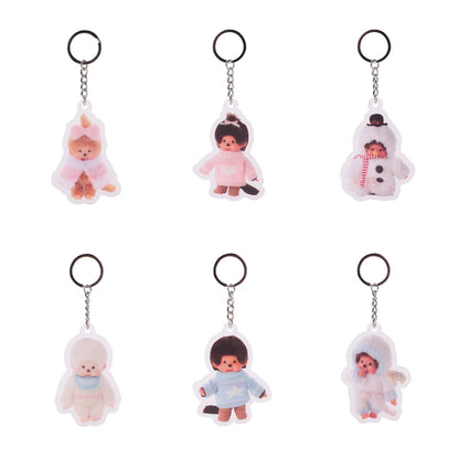 Monchhichi  Acrylic Keychain Blind Box - Winter Wonderland