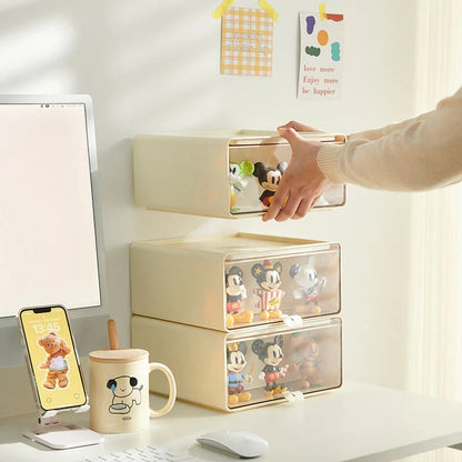 923 Pull-out Drawer Blind Box Display Storage Box - Cream