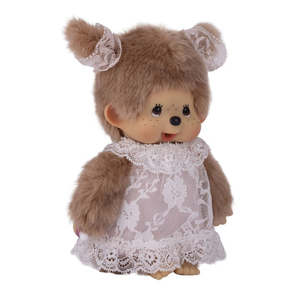 Monchhichi White Lace Dress Beige Girl