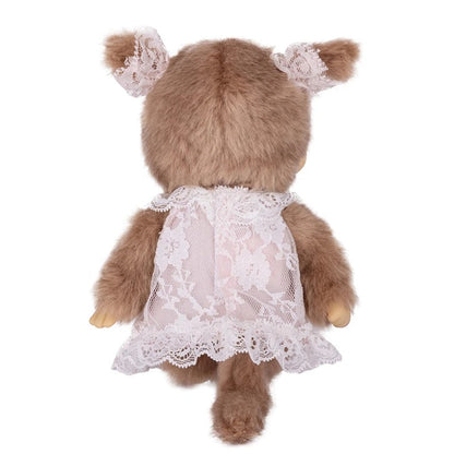 Monchhichi White Lace Dress Beige Girl