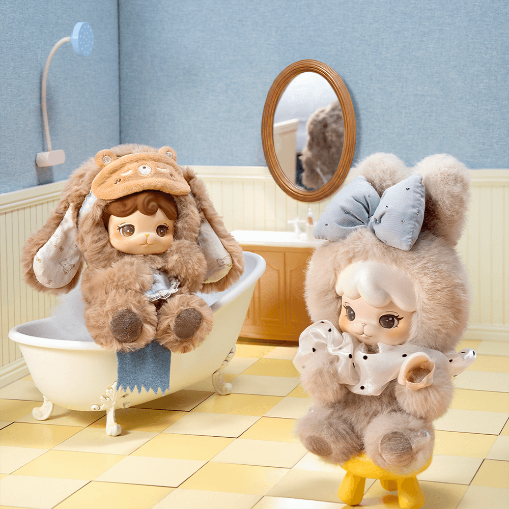 Rolife Cream & Cookii Bunny Cute Bedtime Pals Series Plush Pendant
