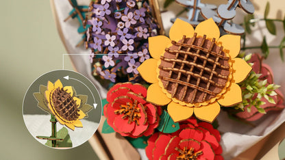 Rolife Sunflower Wood Craft