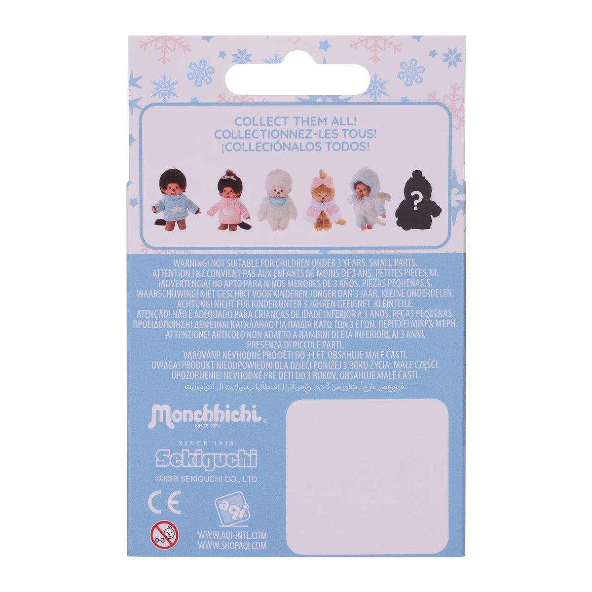 Monchhichi  Acrylic Keychain Blind Box - Winter Wonderland
