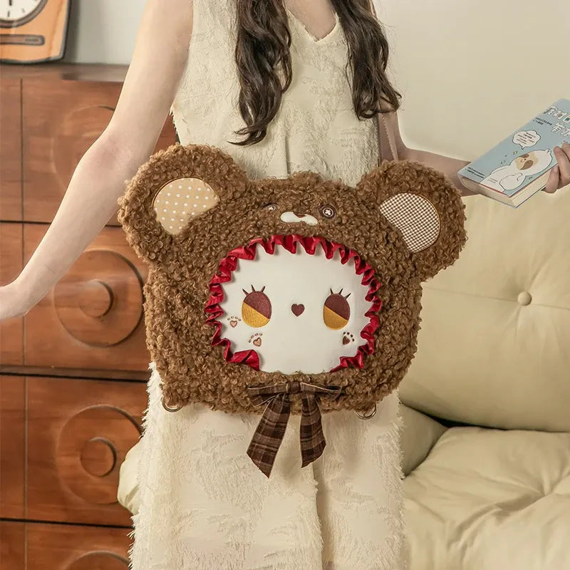 EMMA Bear Series Shoulder Bag - Brown