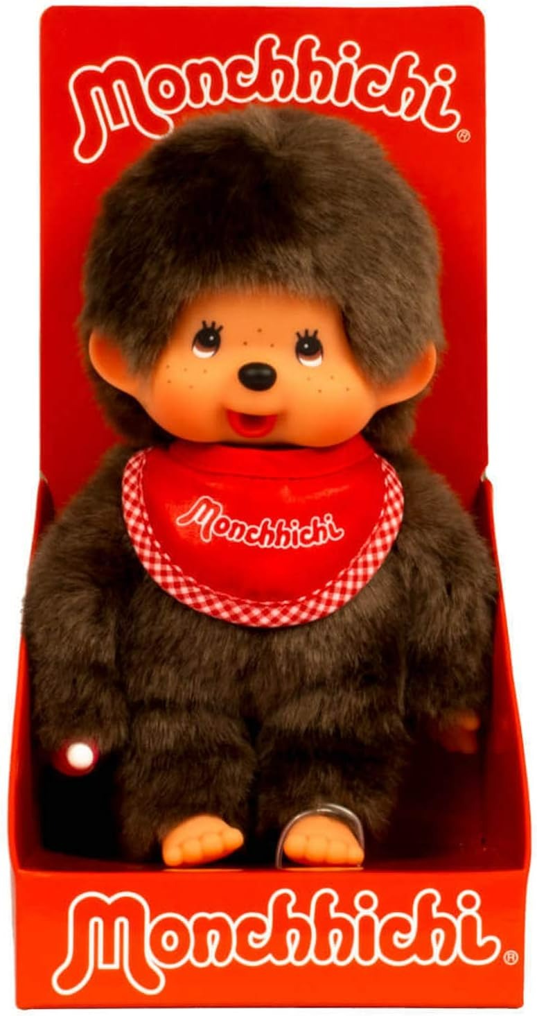Sekiguchi Monchhichi Classic Boy Plush Doll-Red