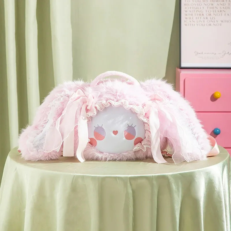 EMMA Ear-hanging Rabbit Backpack (PINK)