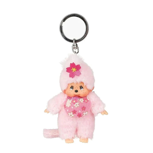 Monchhichi Cherry Blossom Keychain